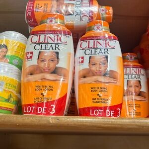 Clinic Clear Whitening Body Lotion Set lot of 3